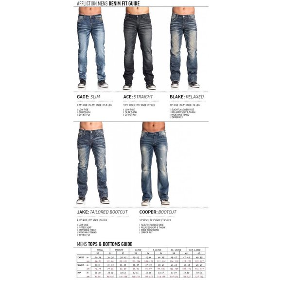 AFFLICTION Men Denim Jeans ACE ASCENDED NORWALK Em - Picture 5 of 9